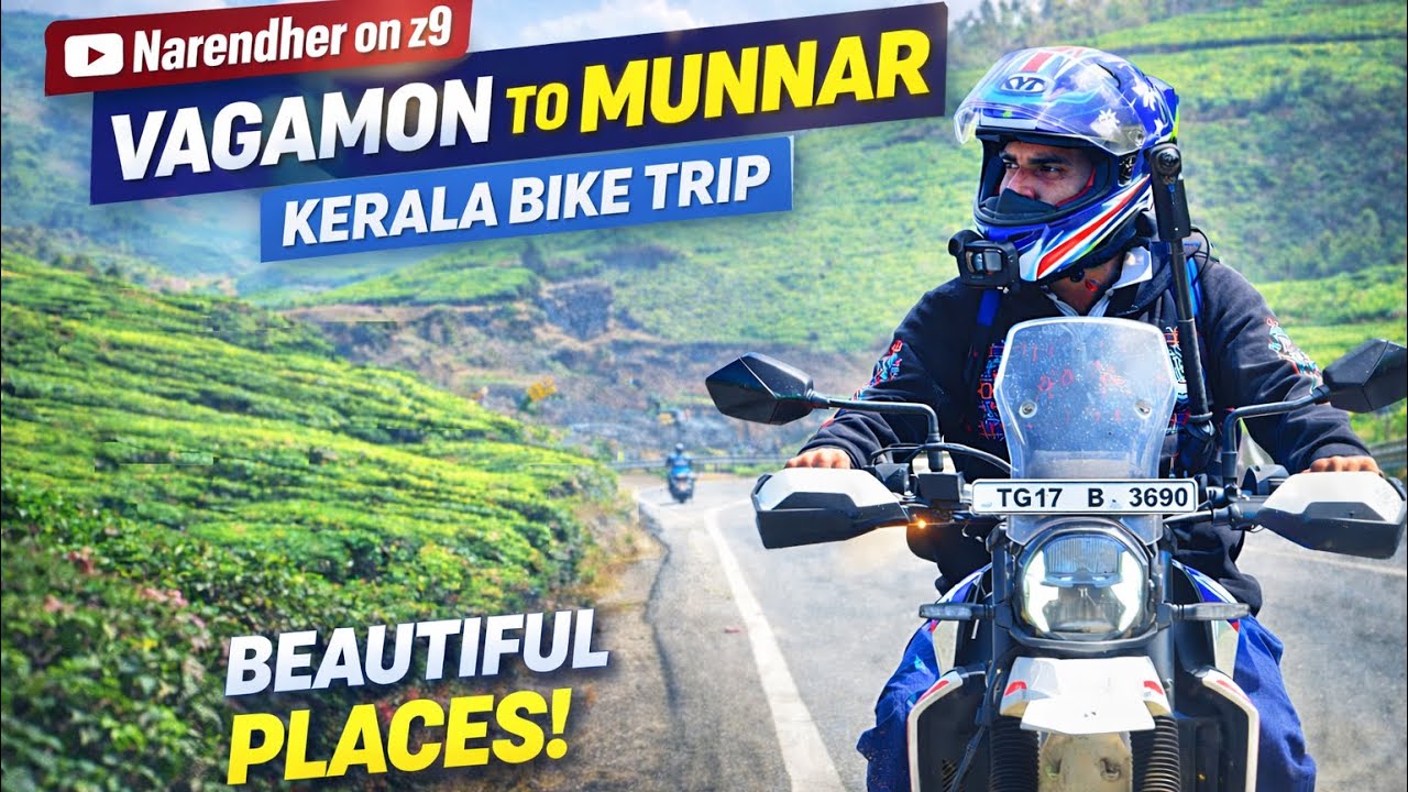 Hidden Kerala Beauty on Bike | Vagamon to Munnar Road Trip