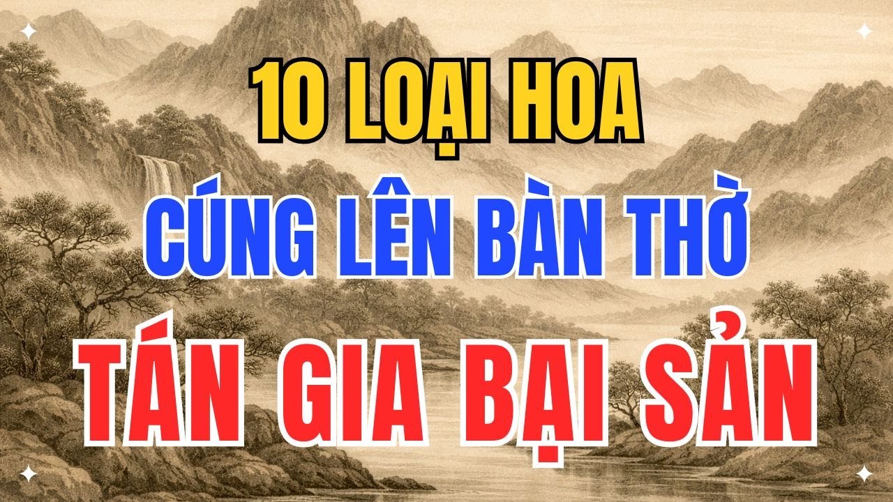 10 LOẠI HOA TUYỆT ĐỐI CẤM THẮP HƯƠNG – Gia chủ không biết là mất vận ngay!