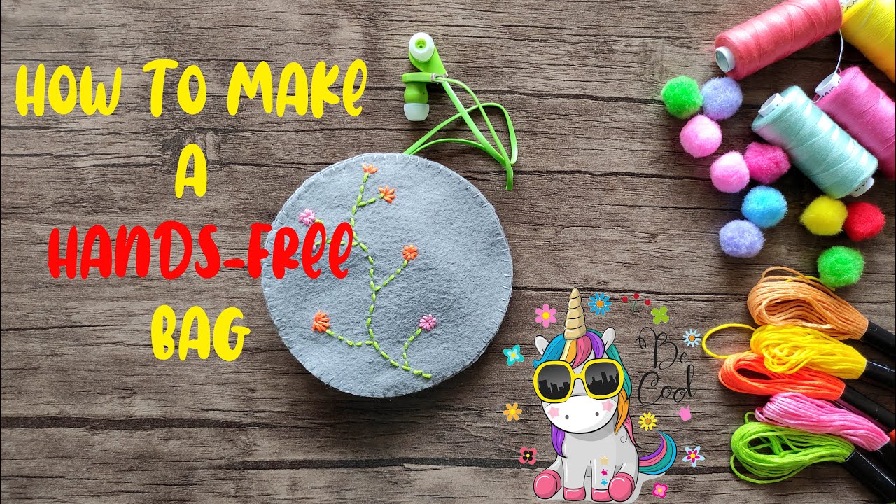 How to making a hands-free Bag with felt fabric 