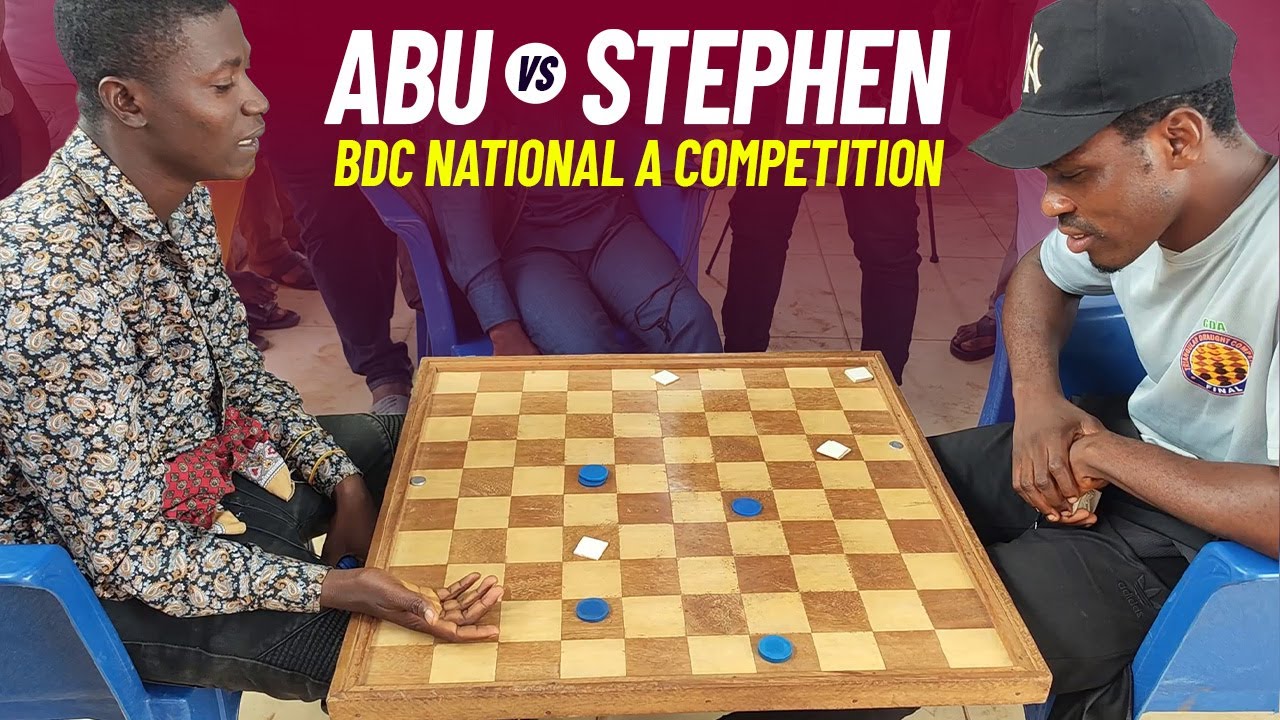 Abu National vs Stephen - BDC National A Draughts Competition - Group Stage Part 2