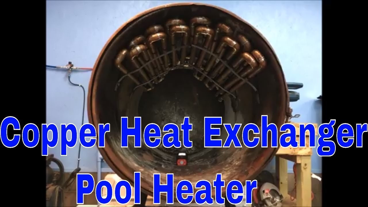 Copper Heat Exchanger In Barrel Wood Stove To Heat Pool