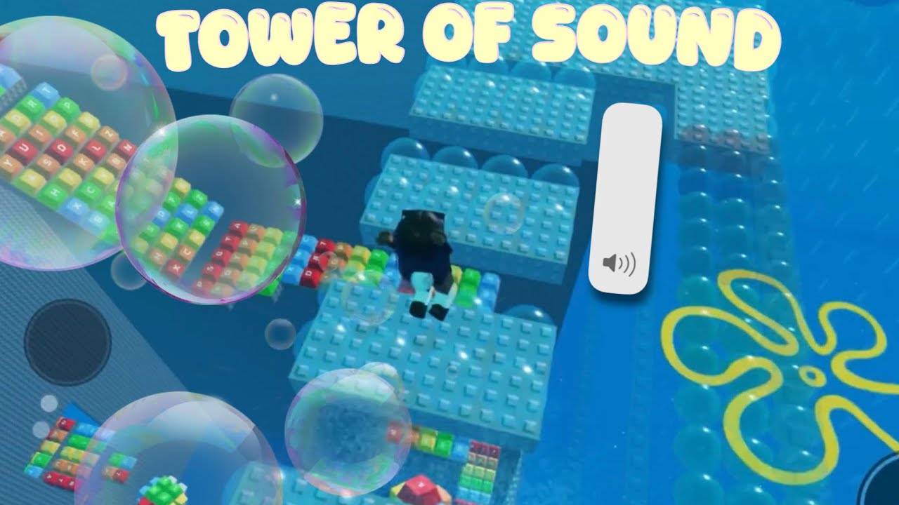 ASMR Tower of sound obey l bubble wrap, water keyboards & elevator l creamy clicky sound effect