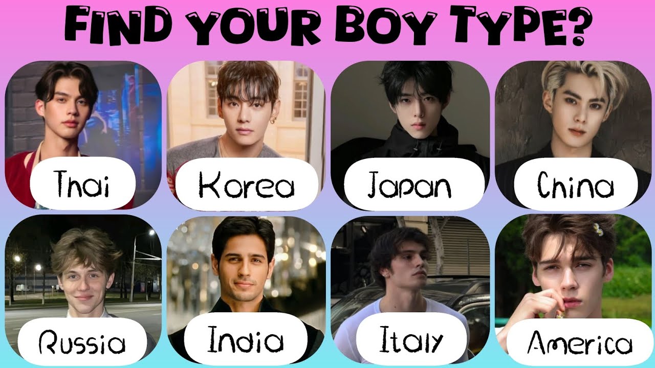 What's Your Boy Type? 😍🩷 | Fun personality | Aesthetic world