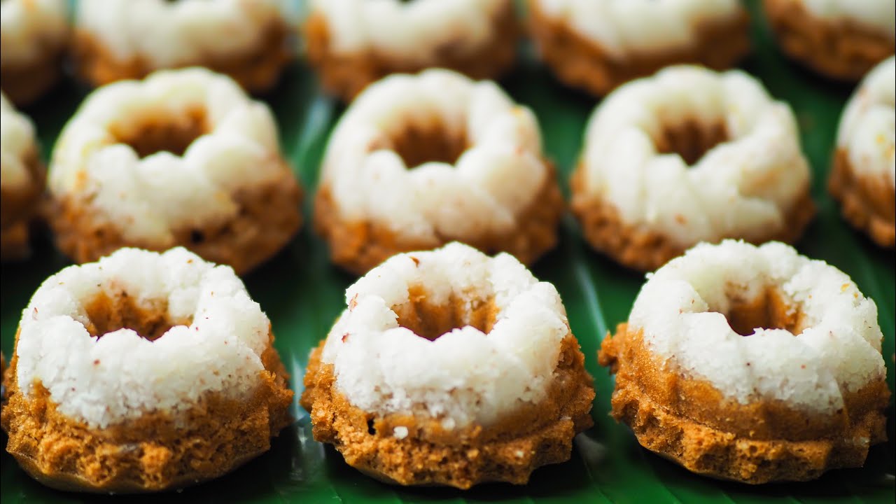 Steamed Sponge Cake with Palm Sugar | Puteri Ayu | Foodpassionical #recipe