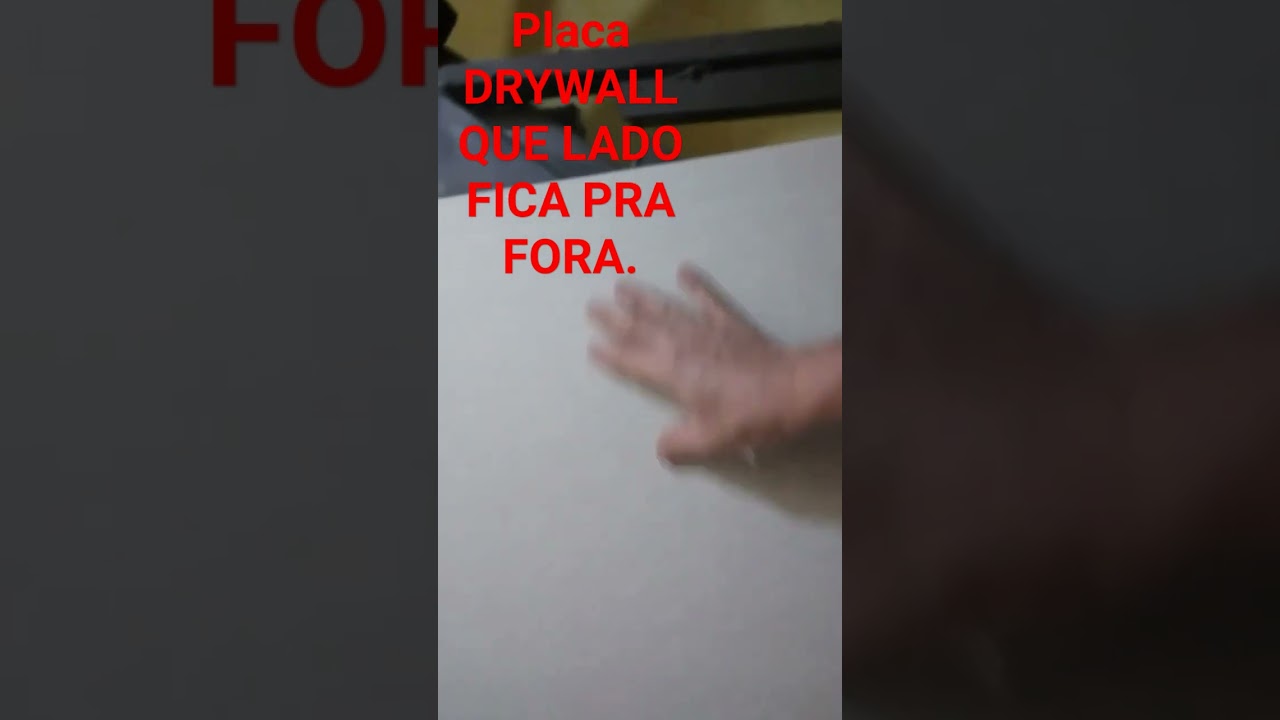 placa DRYWALL QUE LADO FICA PRA FORA #constru&ccedil;&atilde;o @sebastiaoaredis816