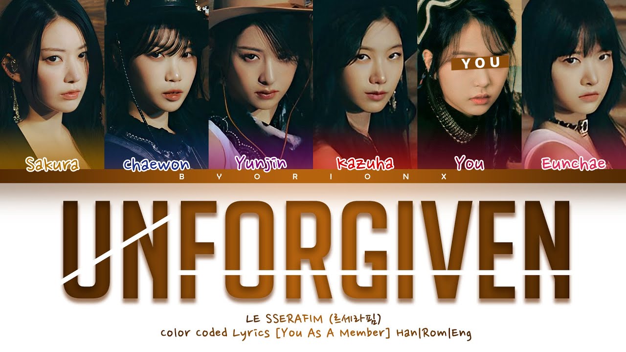 LE SSERAFIM (르세라핌) 'UNFORGIVEN' - You As A Member [Karaoke] || 6 Members Ver.