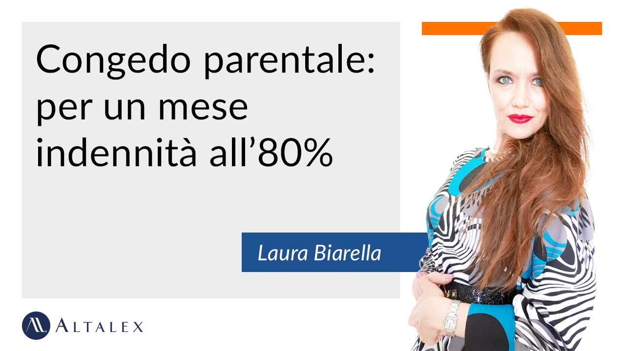 Congedo parentale: per un mese indennità all’80%