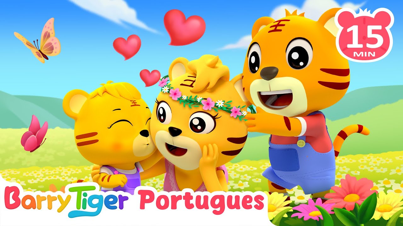 ❤️ Canções de Carinho para Crianças 🎵 Skidamarink | Canções Infantis | BarryTiger em Português