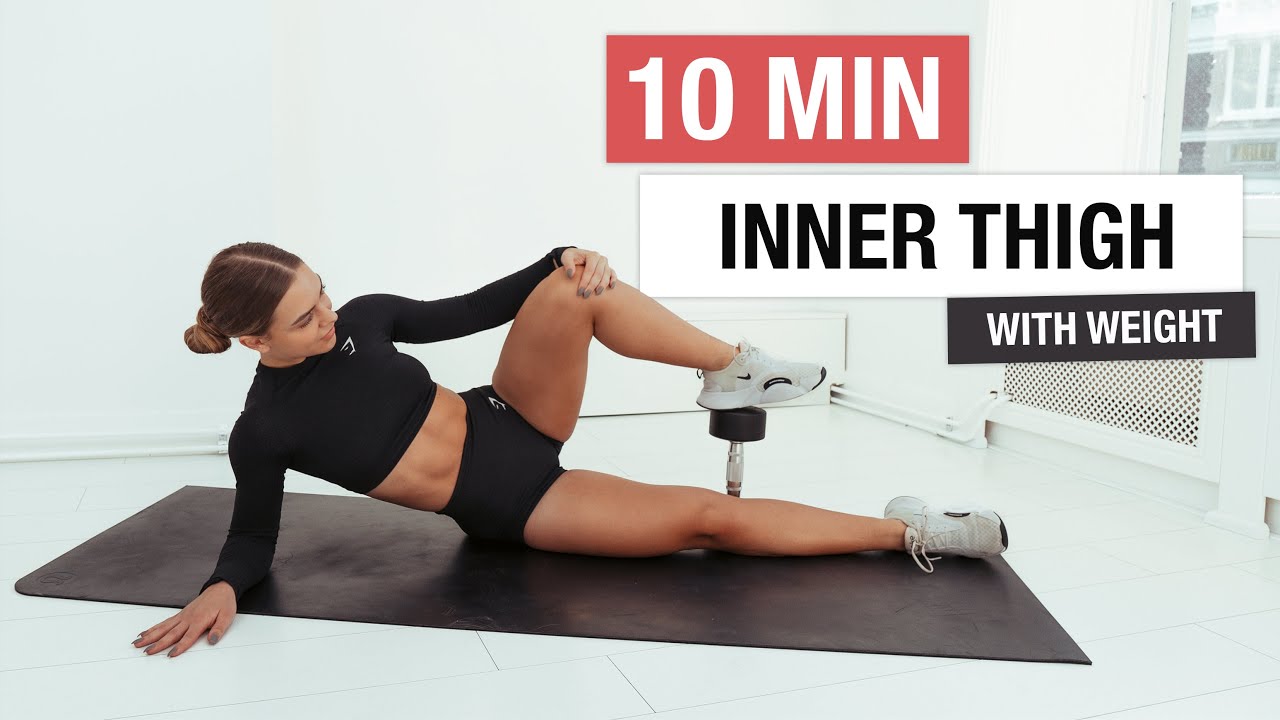 10 MIN INNER THIGH BURN Workout - With Weights At Home