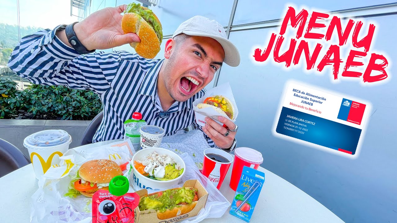 PROBANDO EL MENU JUNAEB DE TODOS LOS LOCALES DE COMIDA RAPIDA