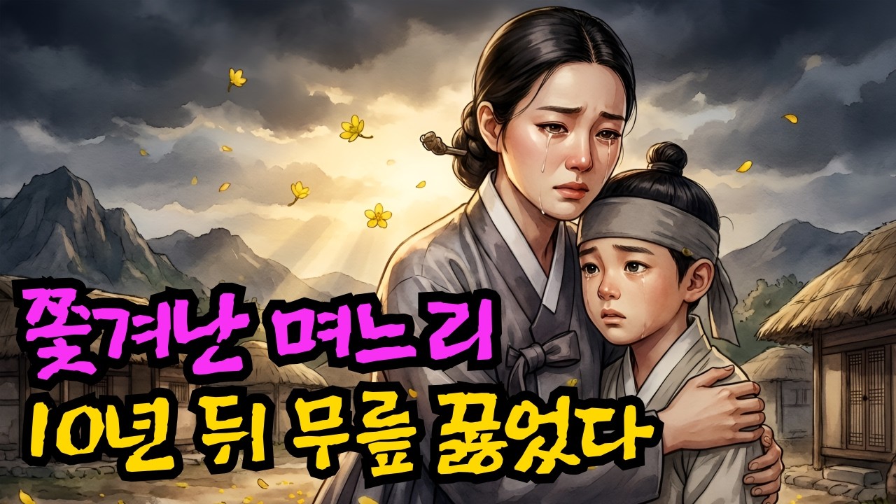[야담]아이 못 낳는다고 쫓겨난 며느리… 산에서 만난 아이 때문에 결국 시댁이 무릎 꿇었습니다