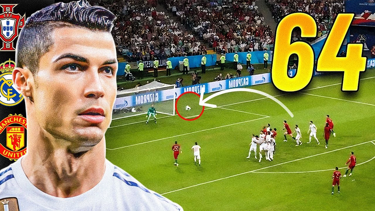 Все голы Криштиану Роналду со штрафных⚽🔥