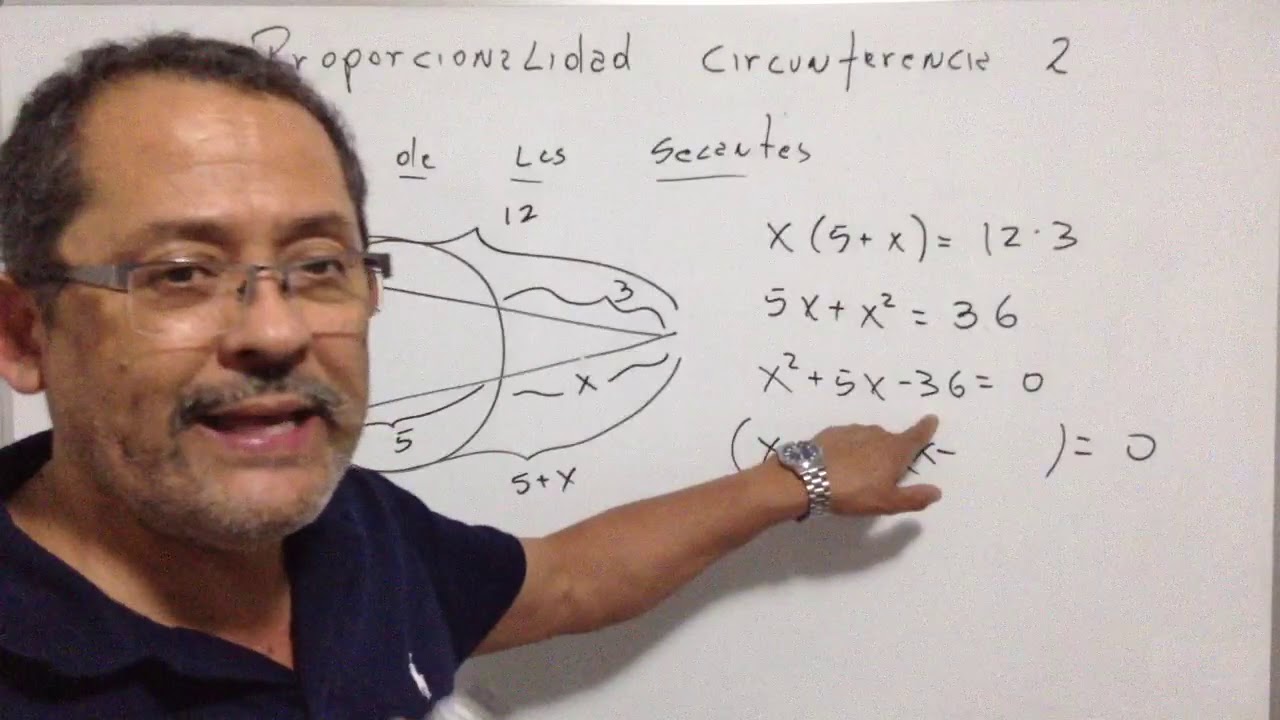 Proporcionalidad en la Circunferencia 2 teorema de las secantes