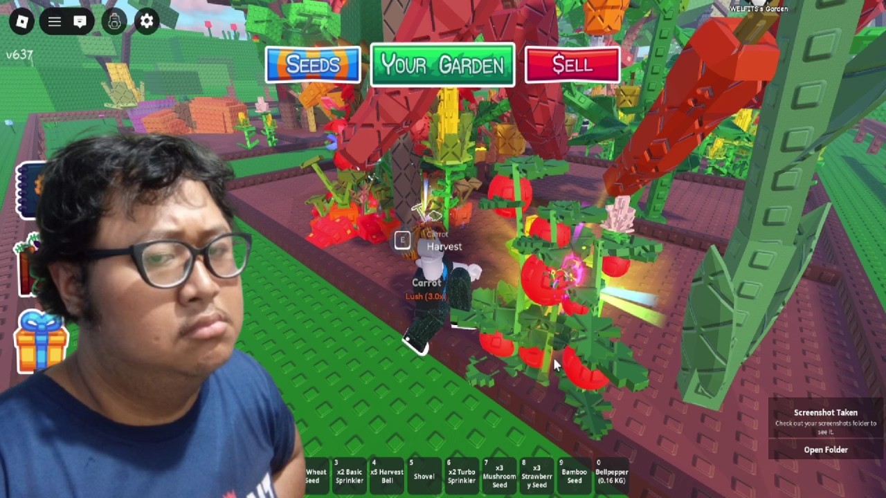 Мутировавшие томатные растения в игре Garden Horizon Roblox.