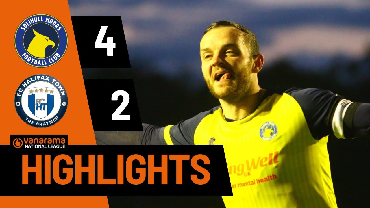 HIGHLIGHTS Solihull Moors 4-2 FC Halifax Town | Shaymen put to the sword as ruthless Moors advance
