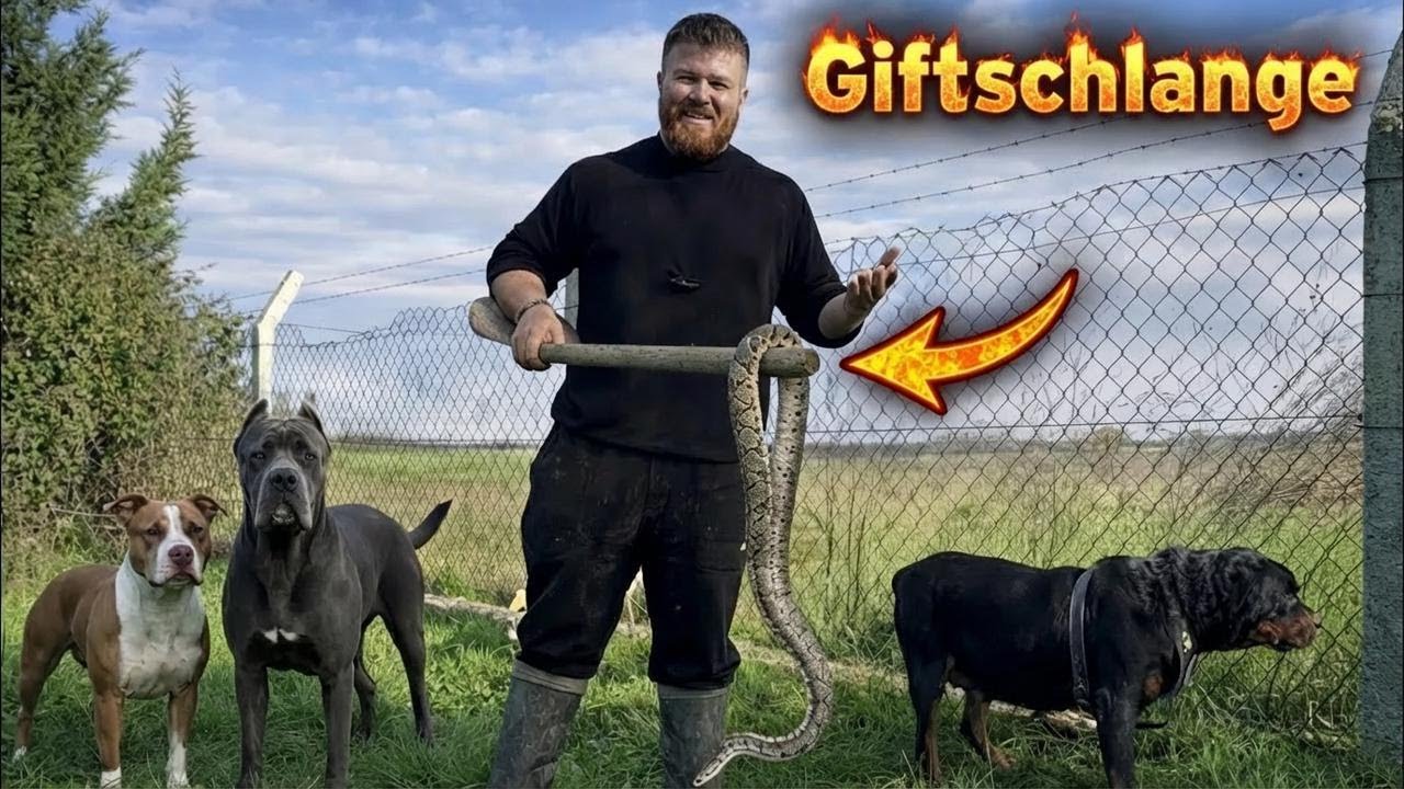 Riesenschlange im Garten! So habe ich meine Hunde gerettet!