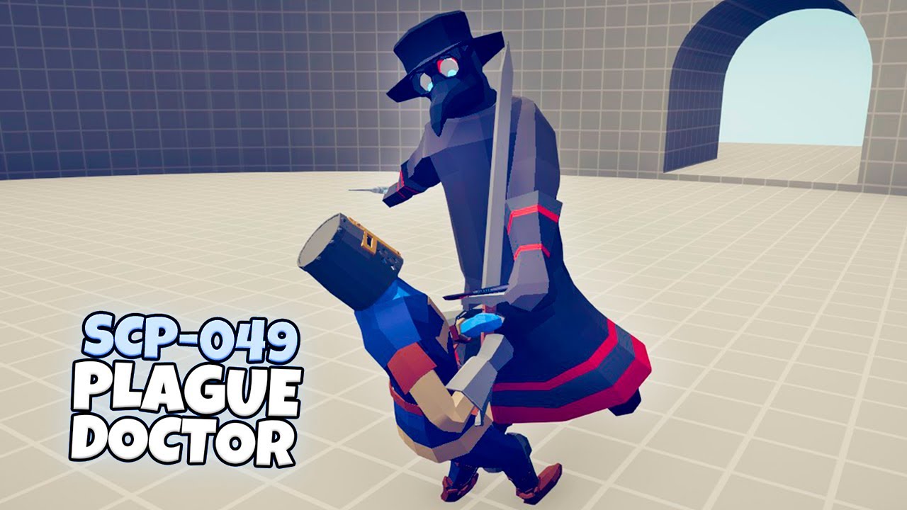 SCP-049 PLAGUE DOCTOR 1 vs 1 UNITS | TABS Totally Accurate Battle Simulator Gameplay