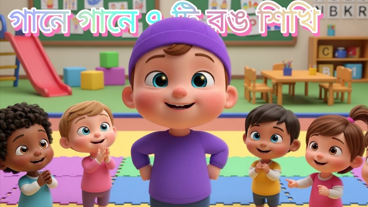 গানে গানে রঙ শিখি | Colors Song in Bangla | Kids Learning Color Song 🌈