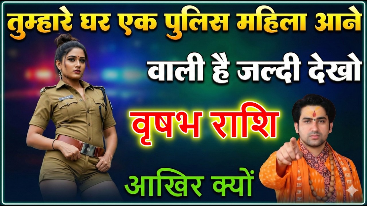 वृषभ राशि तुम्हारे घर एक पुलिस महिला आने वाली है जल्दी देखलो