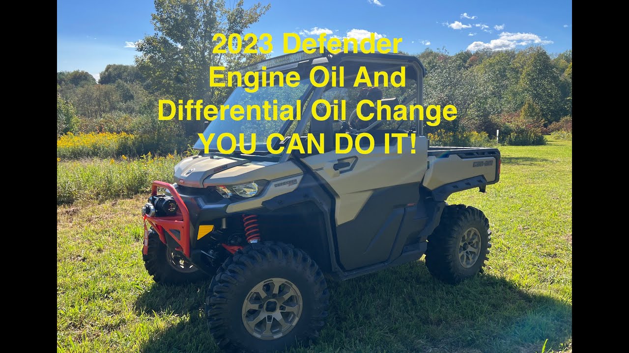 CanAm Defender Oil Change
