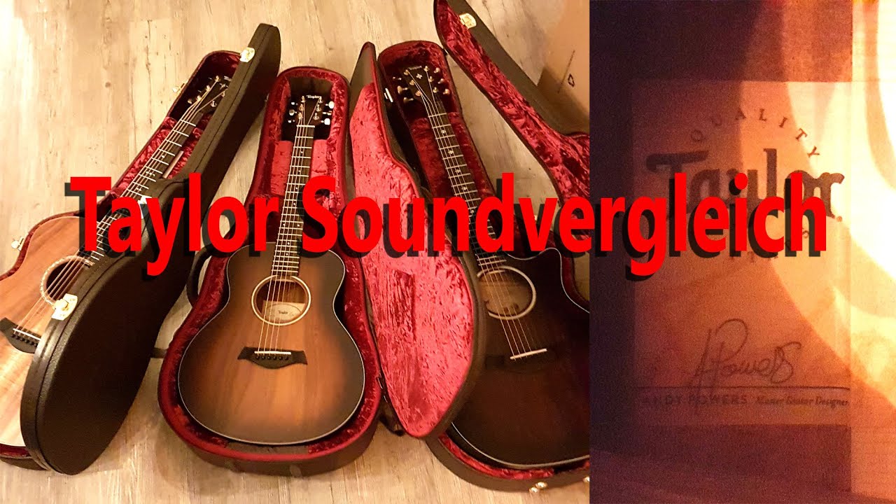 Taylor Soundvergleich: GS Mini-e Koa Plus, 324ce BE, 724ce Koa