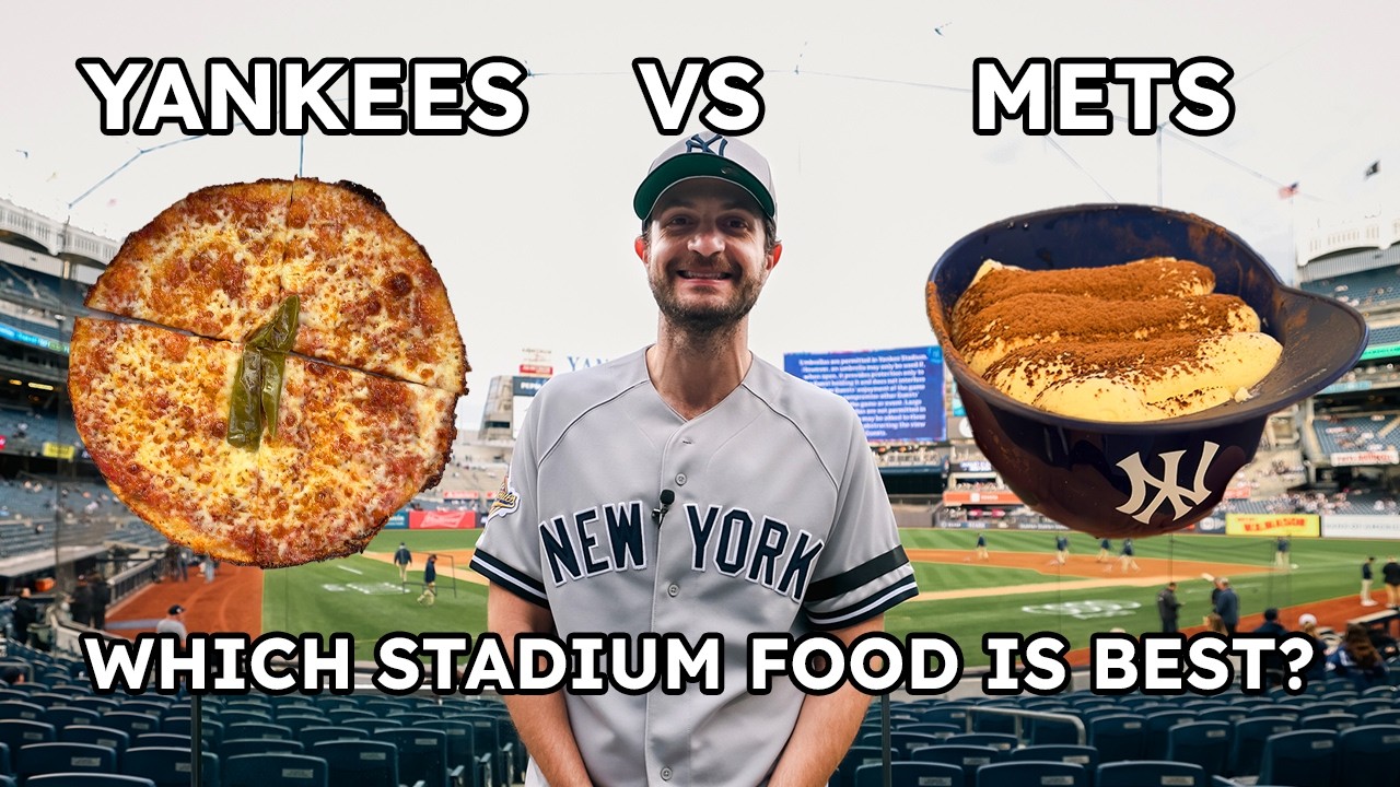Which Stadium Food is Best? Yankees vs Mets? | Jeremy Jacobowitz