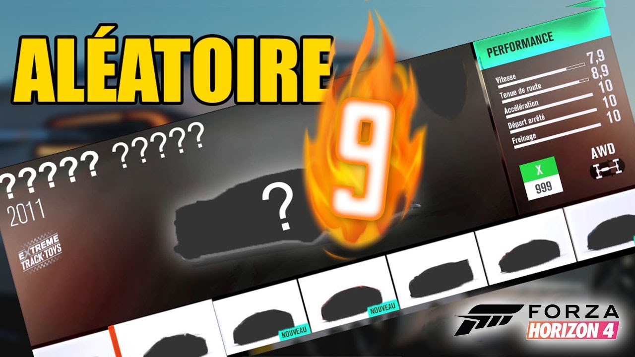 PRENDRE UNE VOITURE ALÉATOIRE 9 - FORZA HORIZON 4