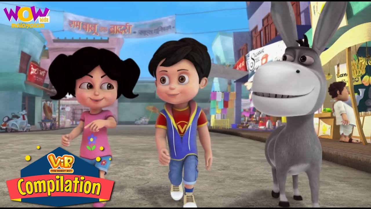 സൂപ്പർഹീറോ വീർ | Vir The Robot Boy | Compilation 57 | Best malayalam story | Cartoon