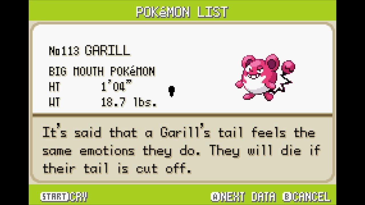 Pokemon AlteRed National Pokedex - All 411 Pokemon