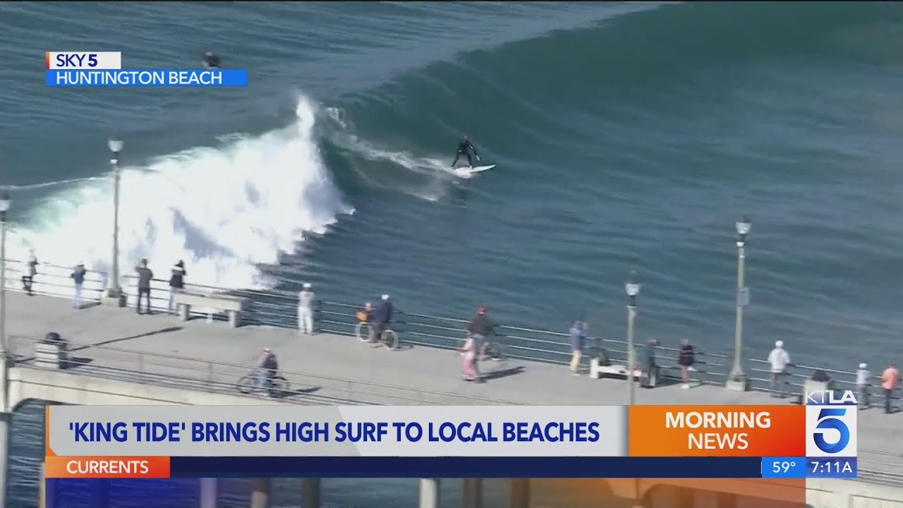 'King Tide' brings high surf to local beaches