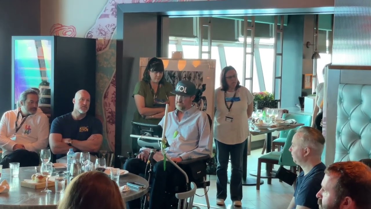 Kenneth Mitchell ALS charity lunch on star trek cruise 5 March 2022
