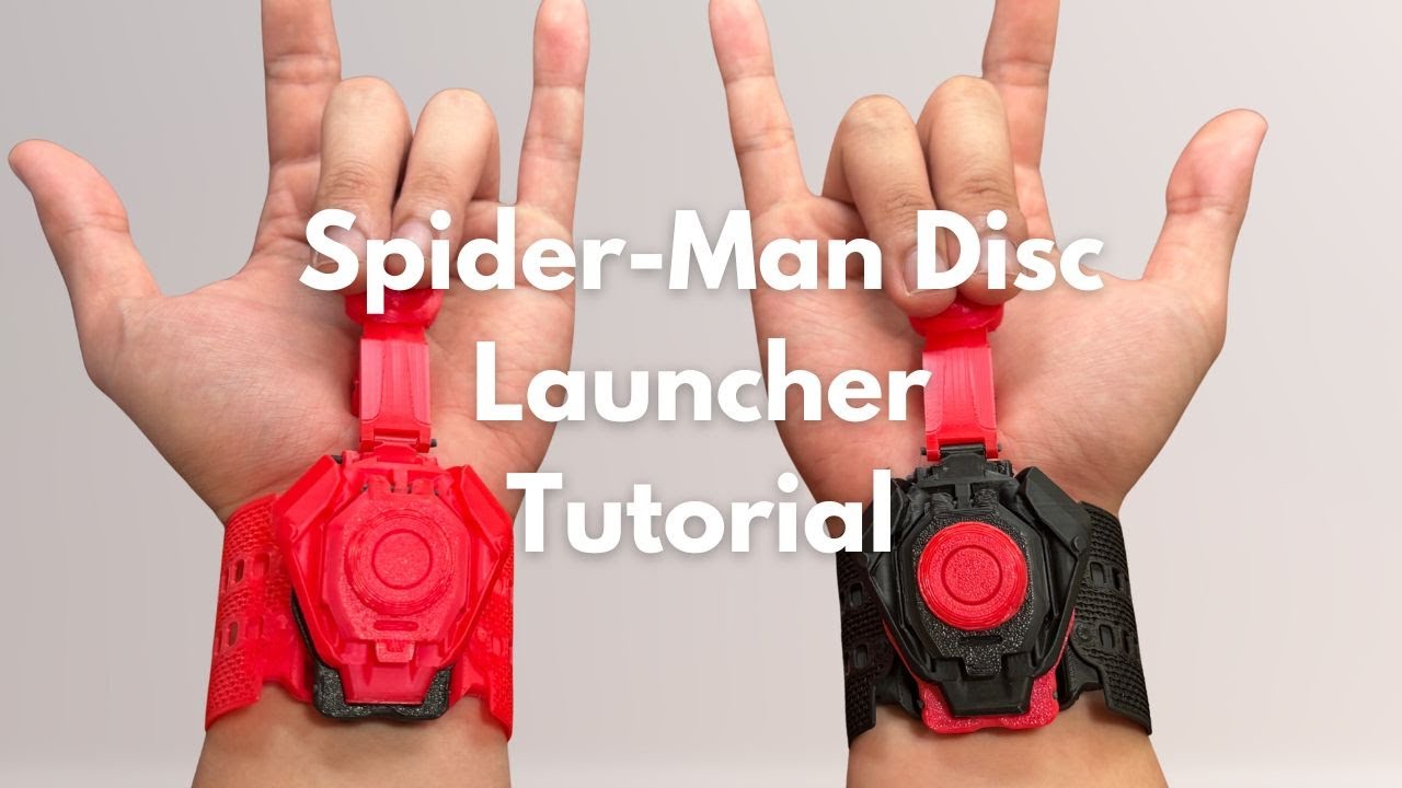 3D Printed Spider-Man Disc Launcher V2 &ndash; Full Build + Test