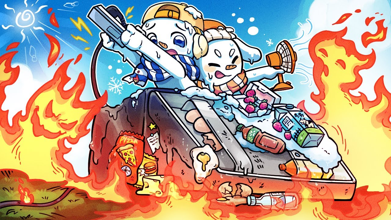 우리는 쌍둥이 눈사람.. 녹아내리기 일보직전이다