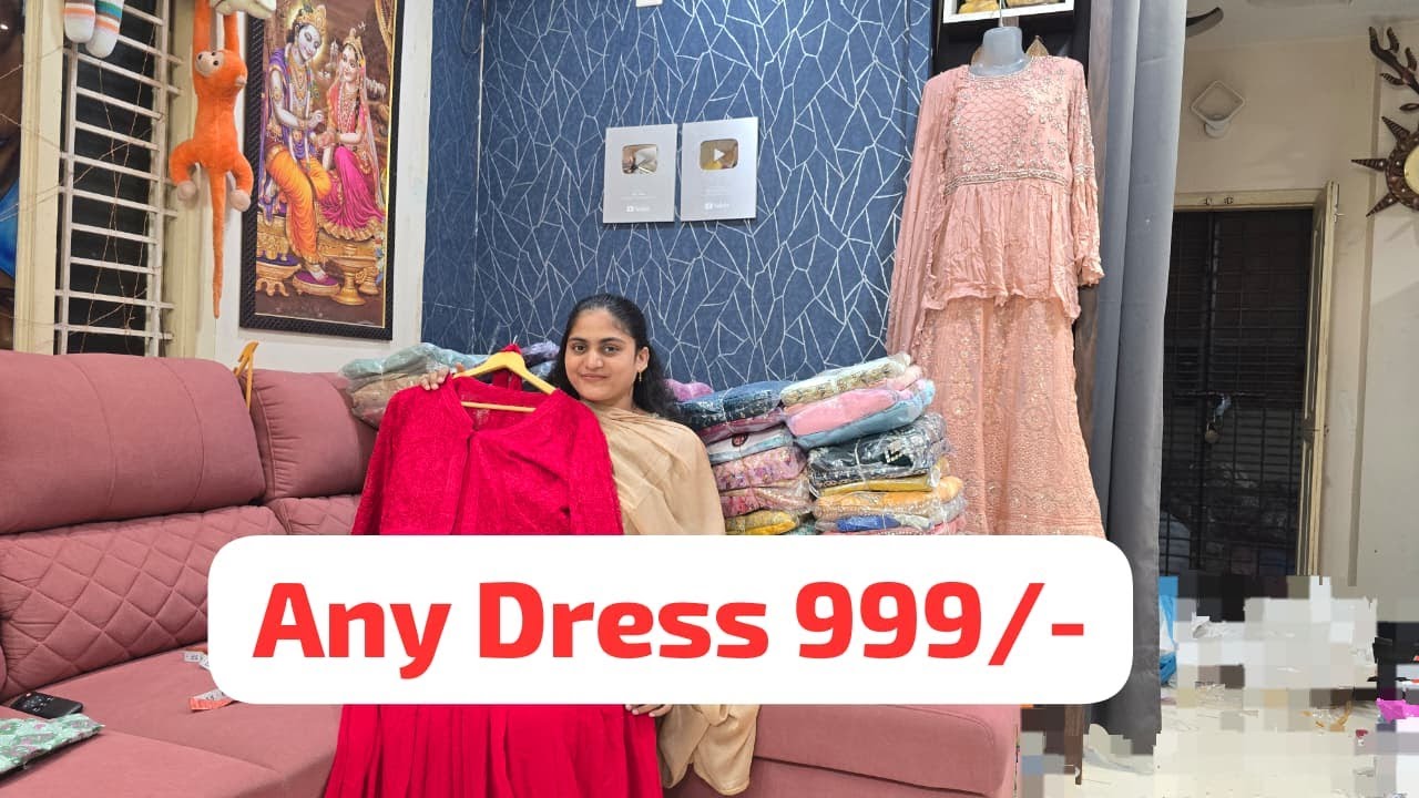 🔴Live, Rs.3,000/- Worth Dress @999/-, Order 7396265306