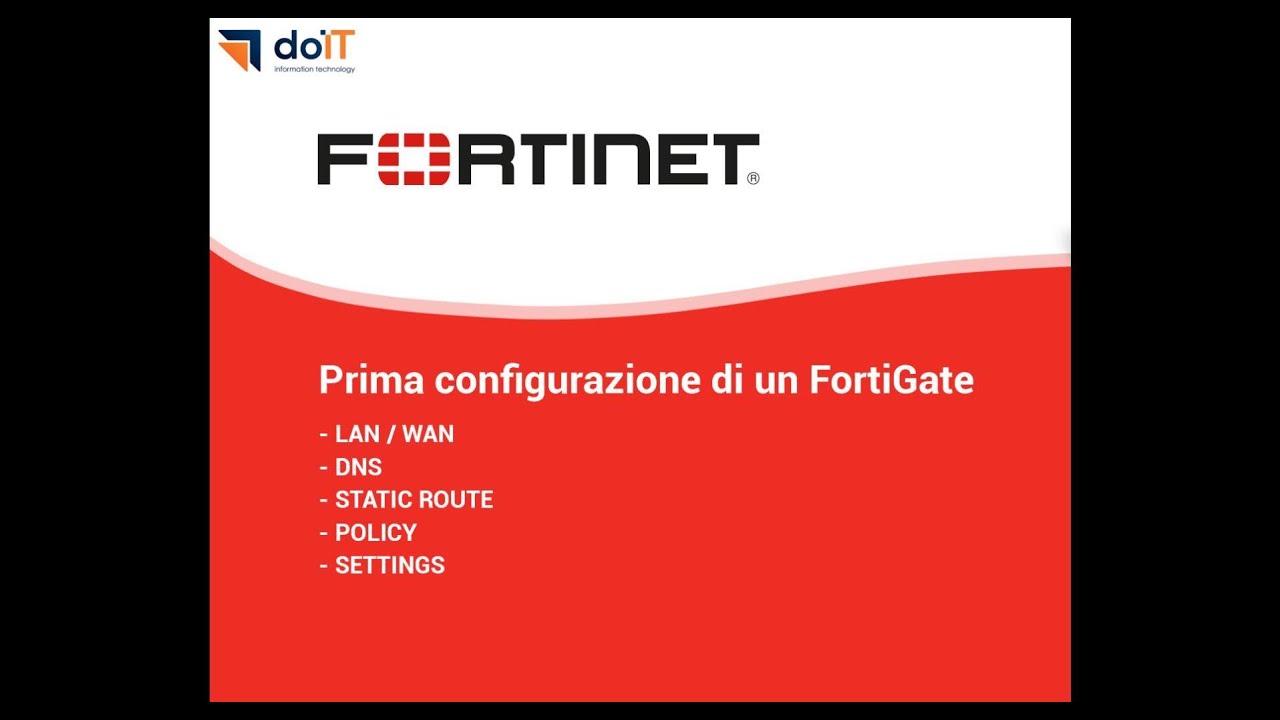 Come configurare un FortiGate