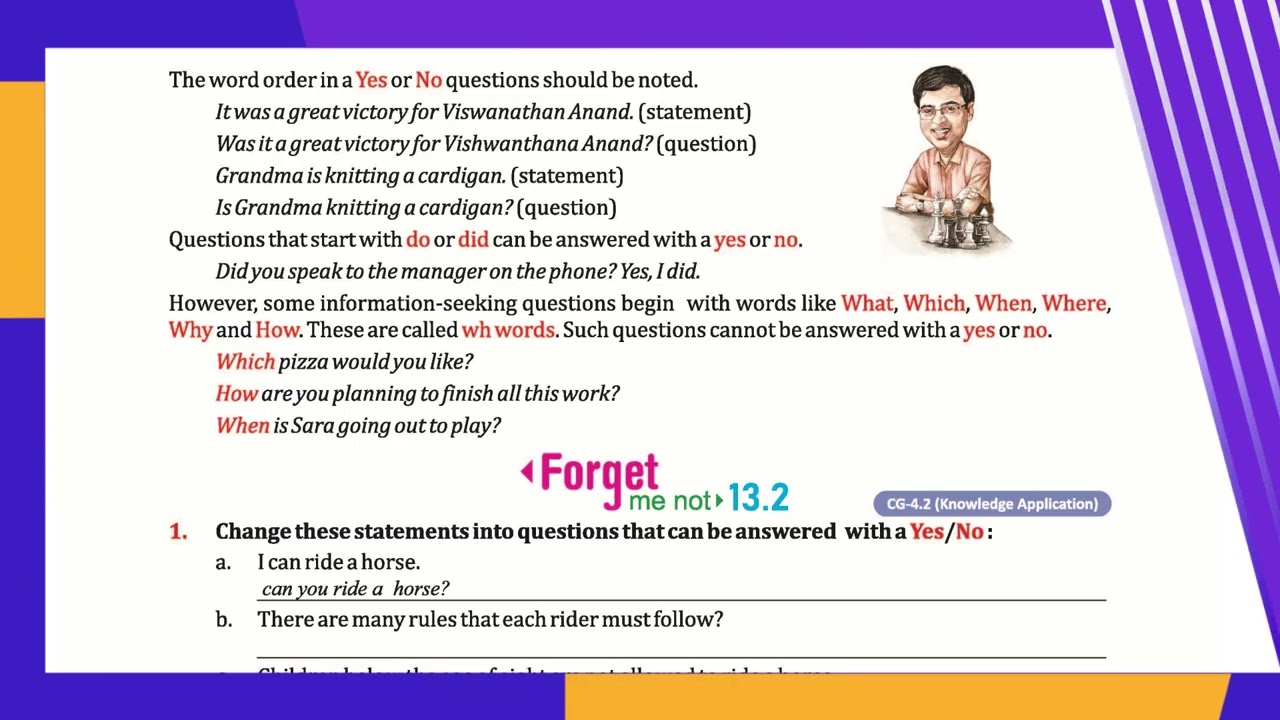 AI ENGLISH GRAMMAR, CLASS 8, CHAPTER 13