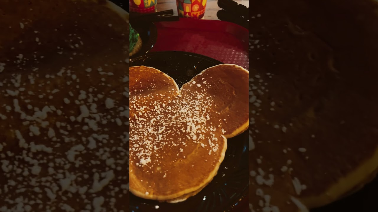 Disney Breakfast. Mickey pancake