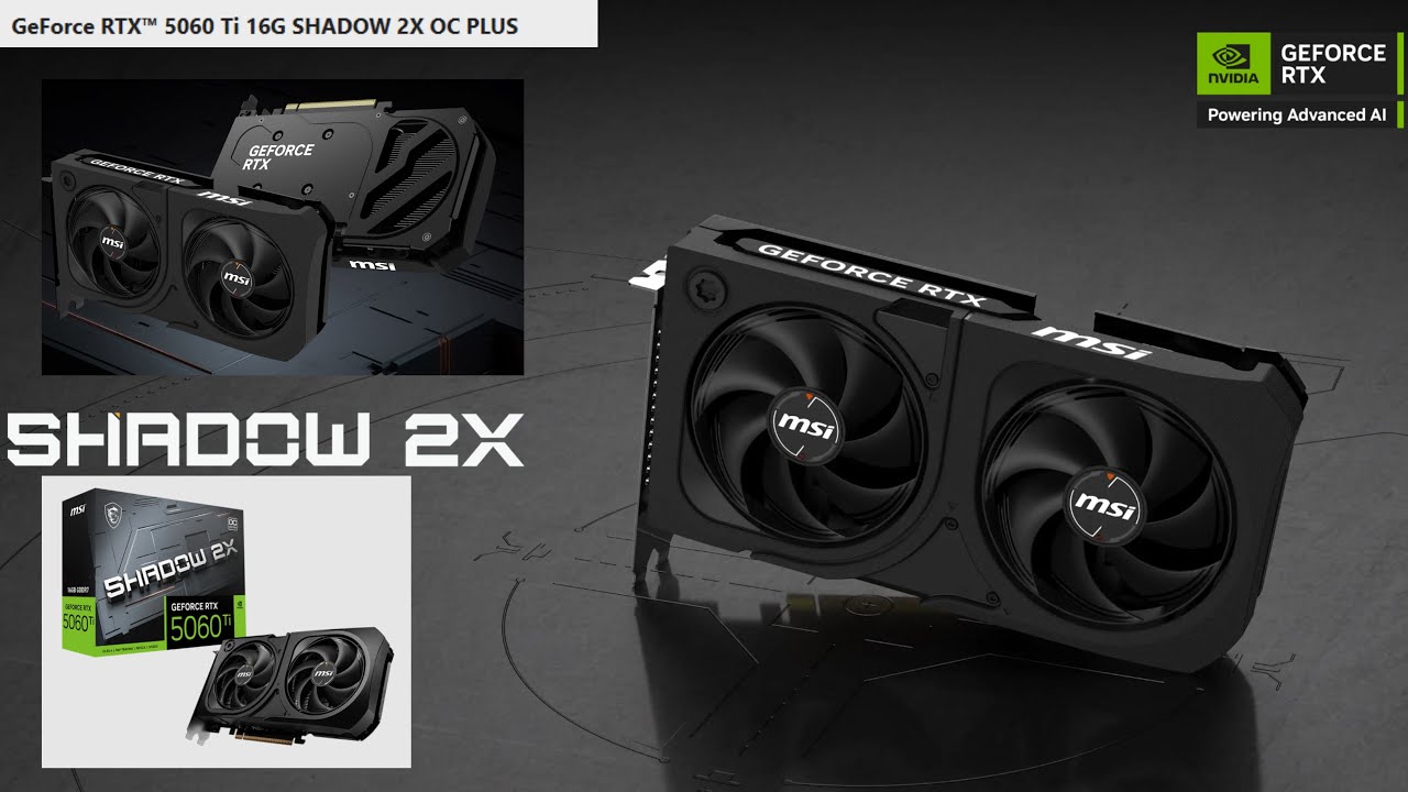 Sri Lanka first 4K unboxing video for MSI GeForce RTX™ 5060 Ti 16G SHADOW 2X OC PLUS GDDR7 VGA card