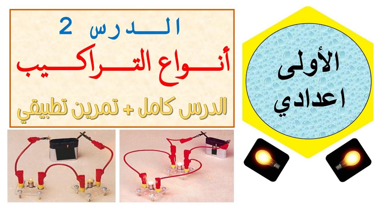 الاولى اعدادي - انواع التراكيب