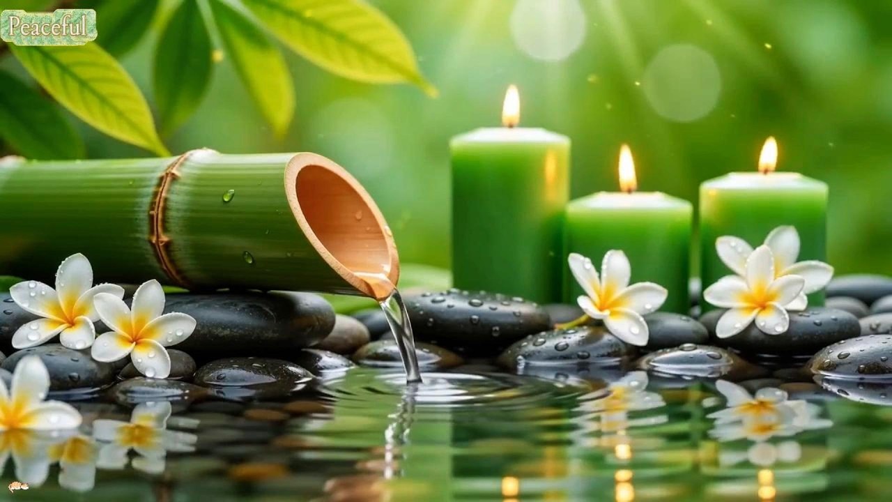 Relaxing Bamboo & Water Sounds 🌿 Sleep Music for Stress Relief & Inner Calm