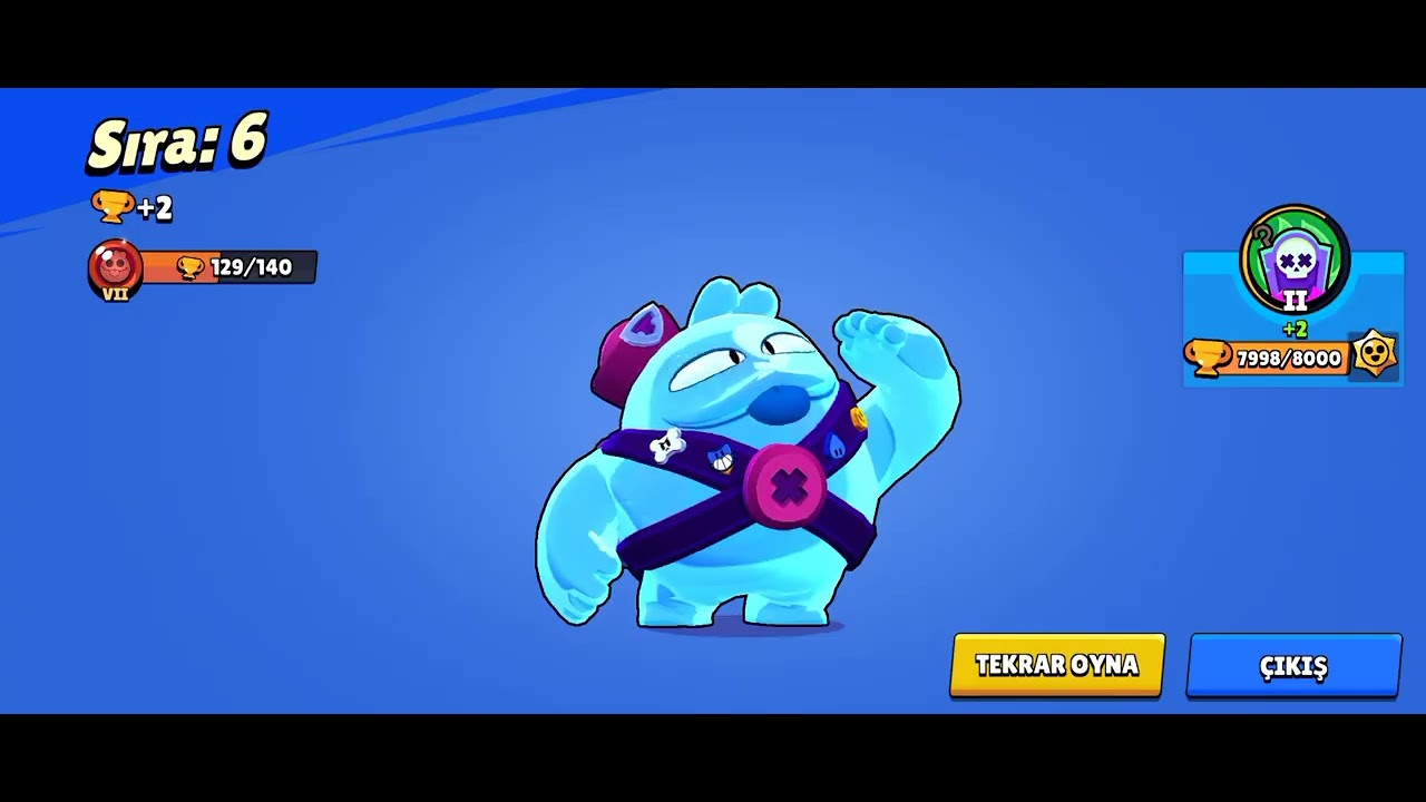 Brawl Stars 8000 kupa oldum