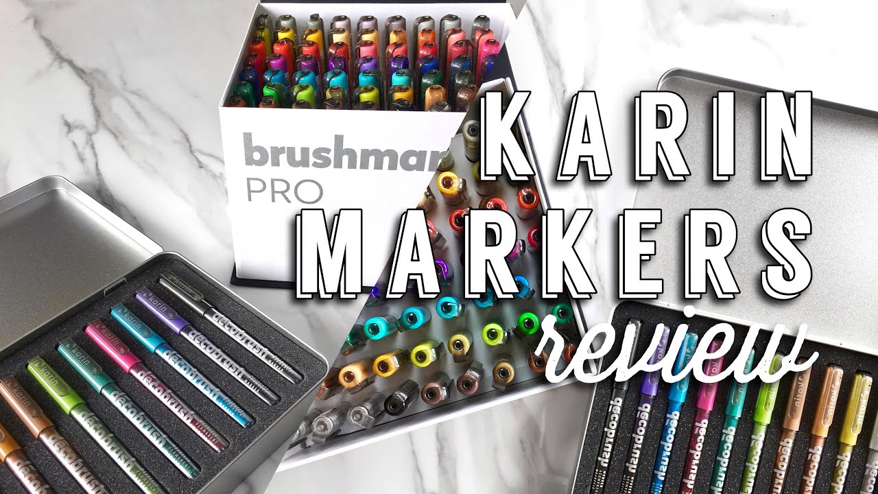 Karin Markers Review : Brushmarker Pro & Decobrush Metallic Permanent Markers [bahasa 🇮🇩]