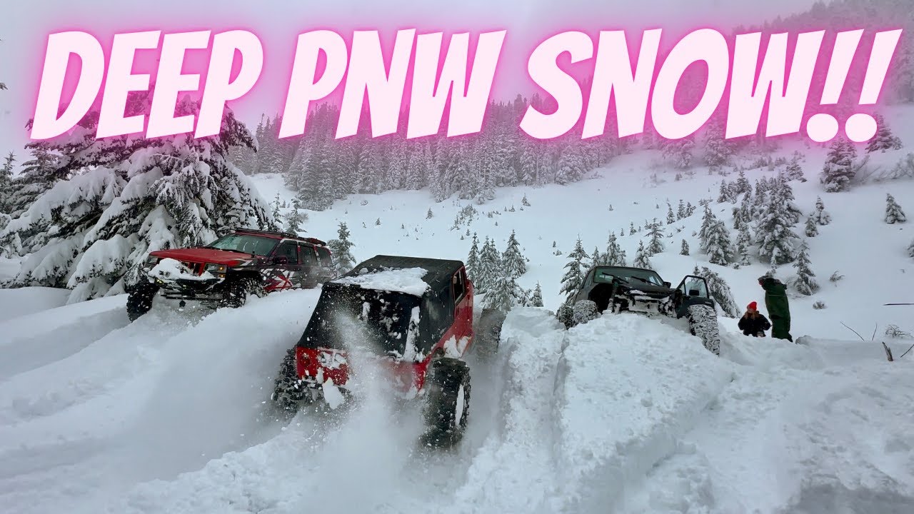 The snow gets deep here in the PNW! #snowwheeling #jeep #offroad