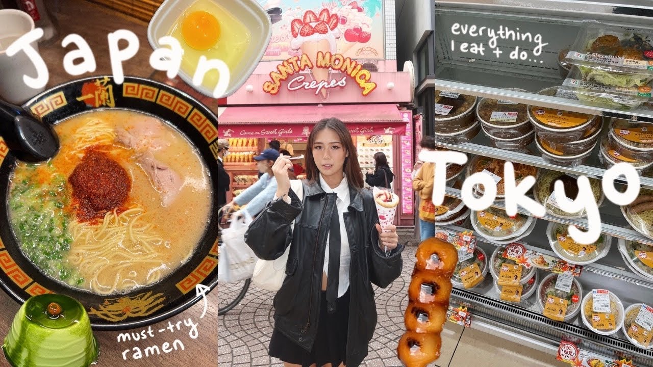 JAPAN TOKYO VLOG | what I eat, best ramen, Harajuku, sushi train, mini pig cafe, tourist activities