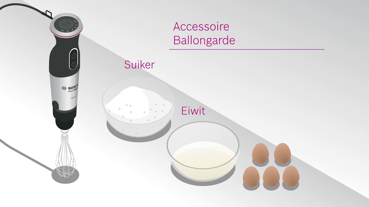 How to: De verschillende onderdelen van een Bosch staafmixer gebruiken