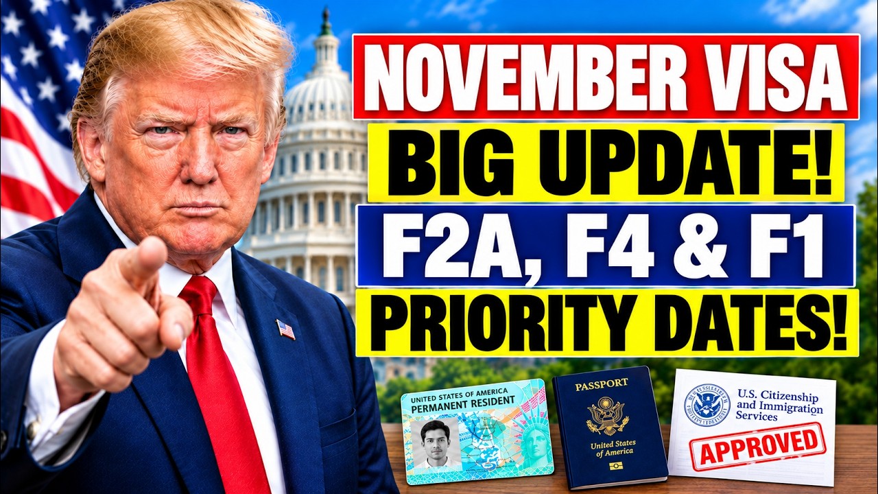 November 2026 Visa Bulletin Expectations: F2A, F4 & F1 Green Card Priority Dates