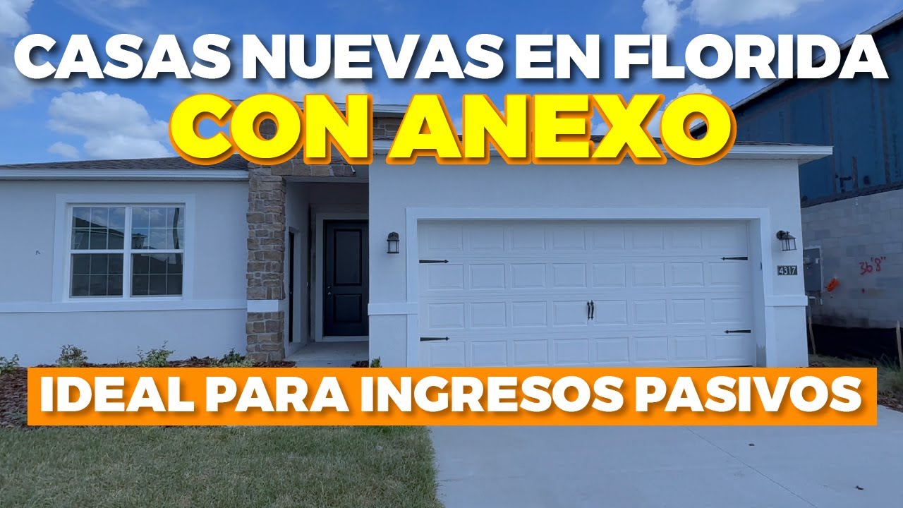 CASAS NUEVAS en Florida con Anexo ┃ Port 27 & Crosswinds en HAINES CITY🏡 + Tour Completo