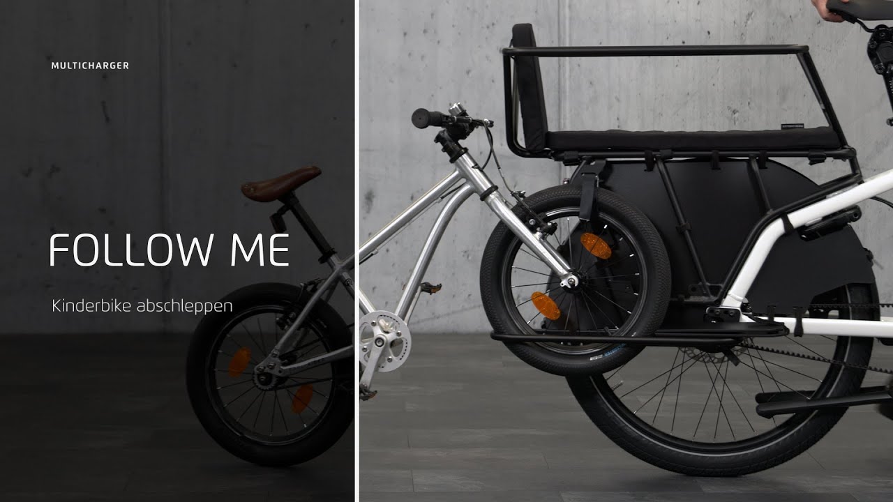 Multicharger: How to tow a kids bike with the sideloader