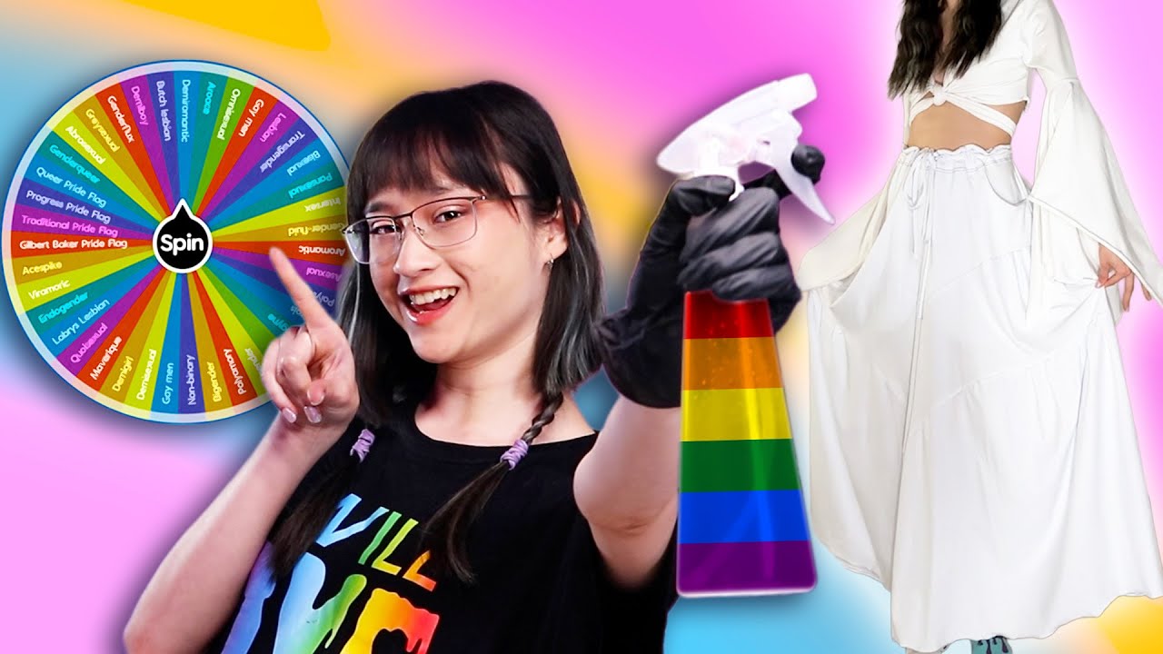 TIE-DYE VERVEN MET RANDOM PRIDEVLAGGEN!!