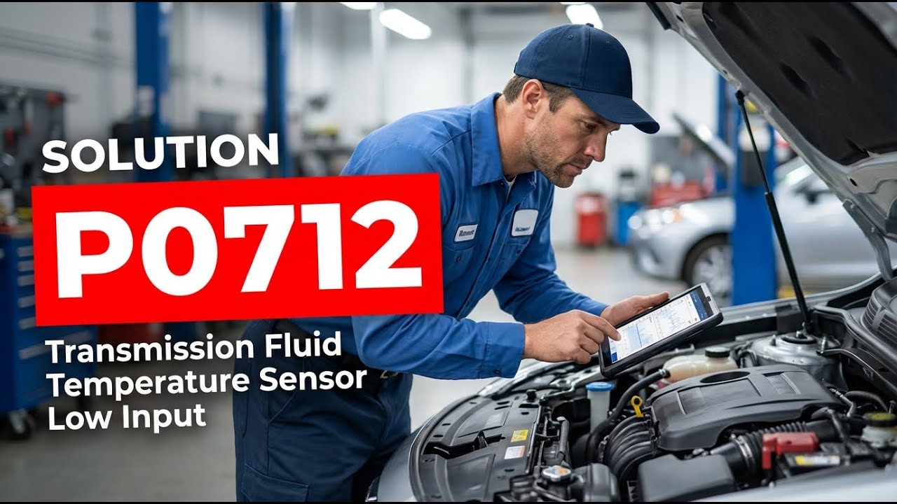 КАК ИСПРАВИТЬ ОШИБКУ P0712 OBD II - Низкий входной сигнал датчика температуры трансмиссионной жид...
